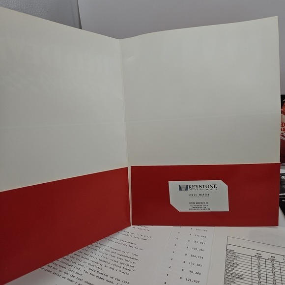 Vintage Nascar Press Kit Red Devil Enamels Racing Tommy Houston Media Guide #6 - Picture 6 of 7